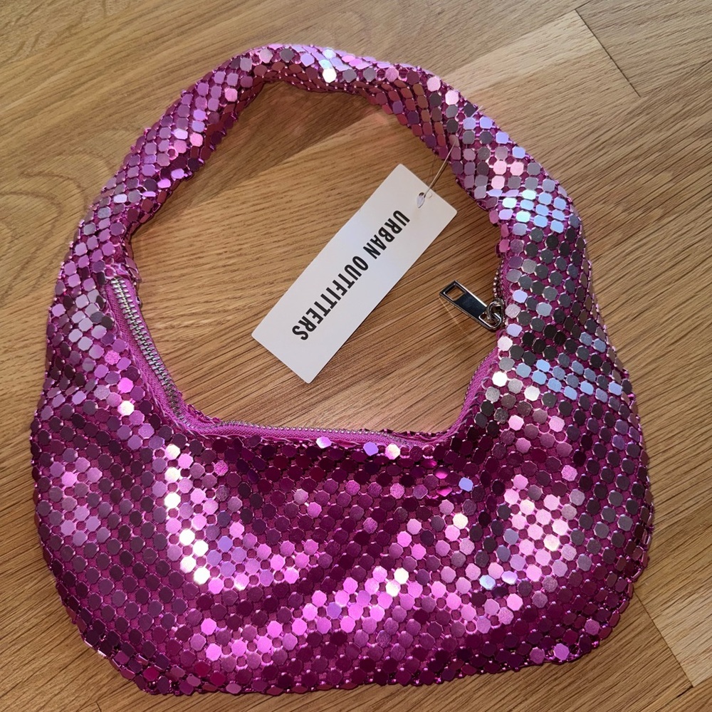 Urban Outfitters Shimmering Pink Sequin Shoulder Bag
